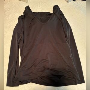 Black Hooded Long Sleeve